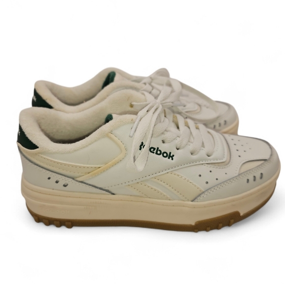 Reebok, Women's Size 6, White and Green Sneakers - Picture 2 of 9